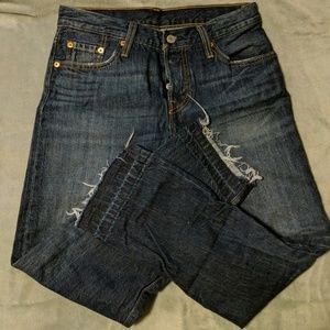 Levi's 501 CT dark wash jeans